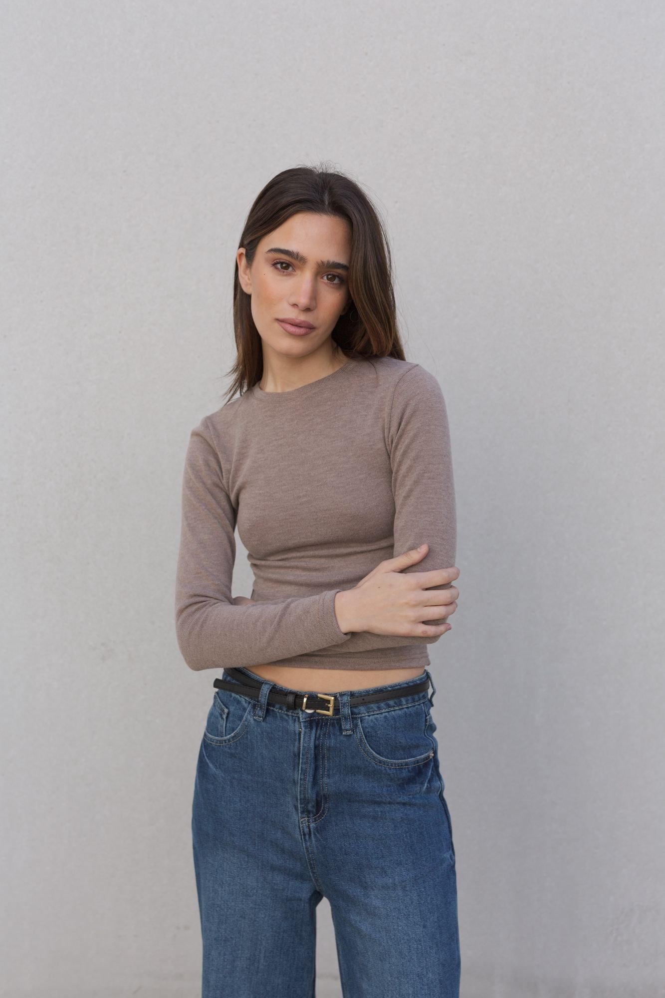 Jersey básico - Beige - Imagen 3