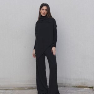 Jersey efecto capa - Negro
