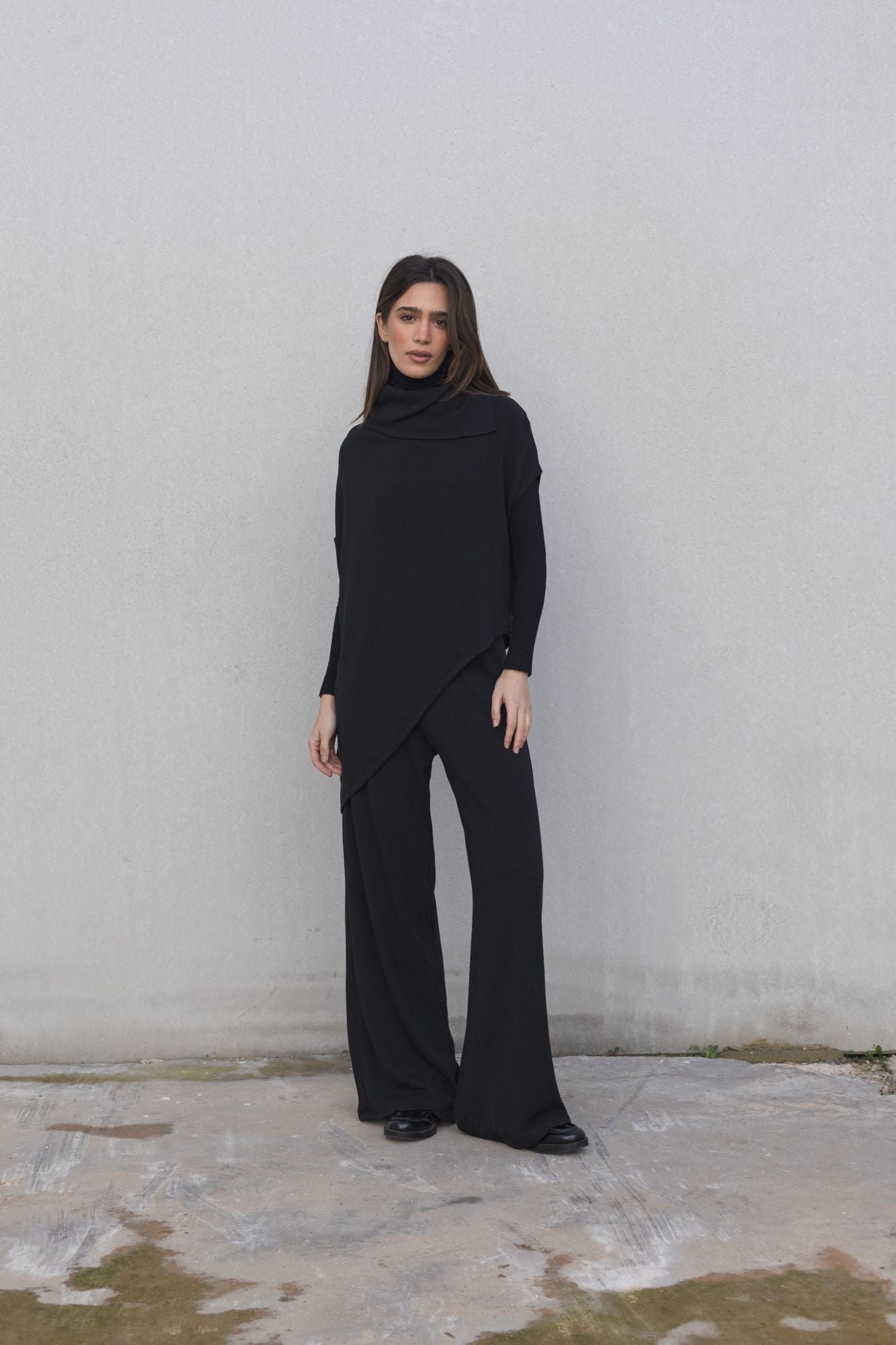 Jersey efecto capa - Negro