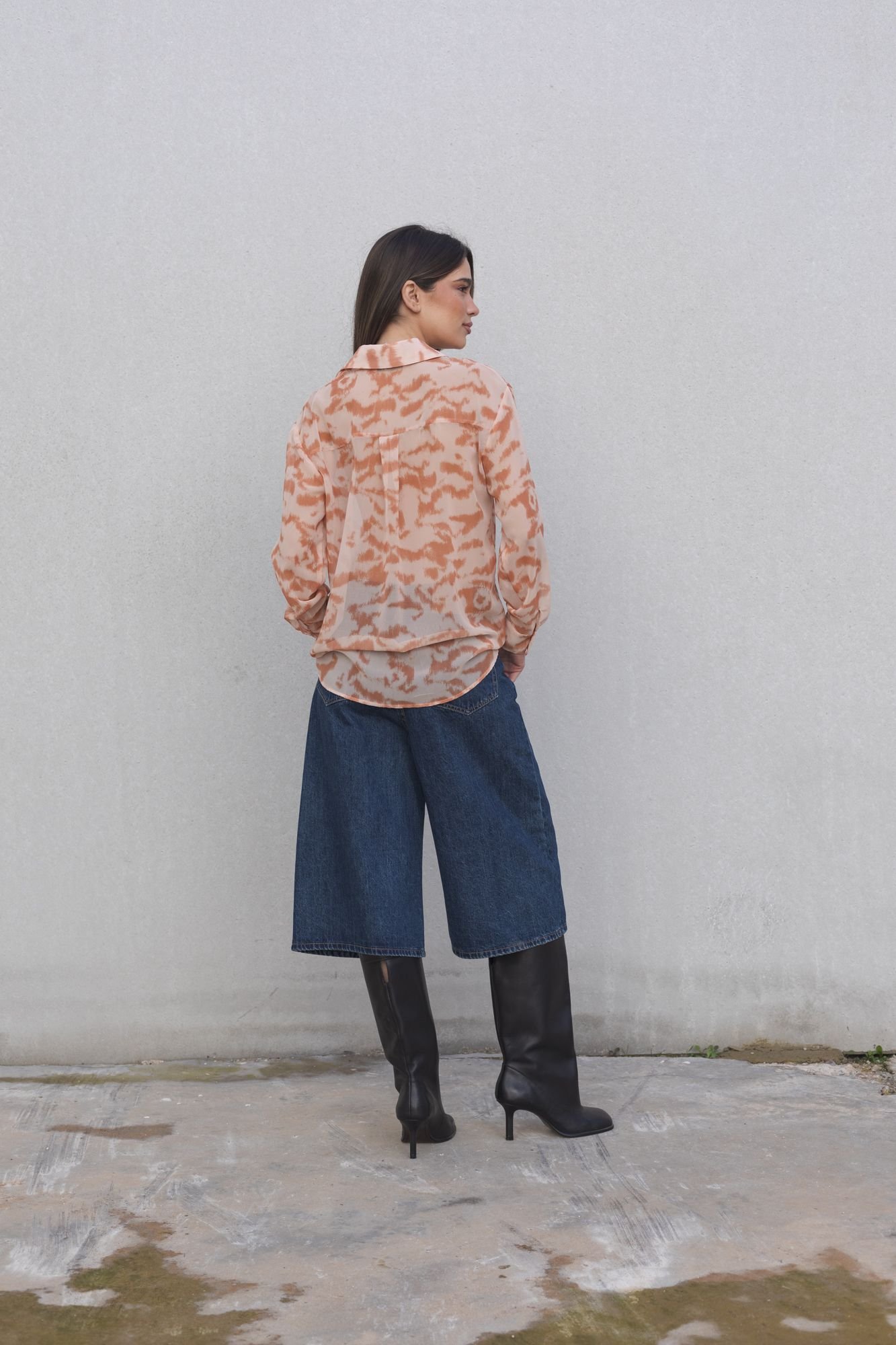 Camisa estampada coral - Imagen 2