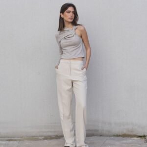 Pantalón recto - Crudo