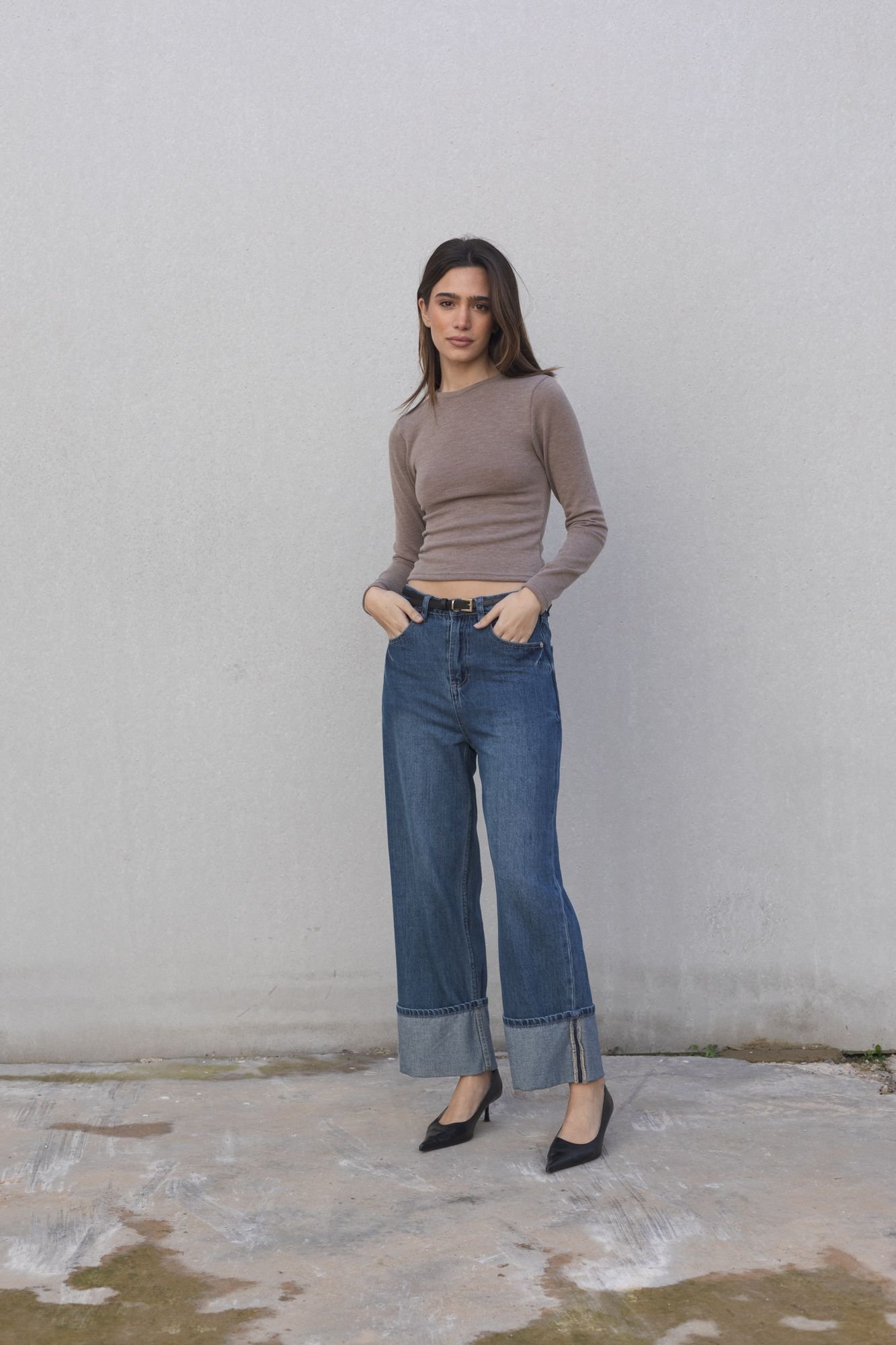 Jersey básico - Beige - Imagen 2