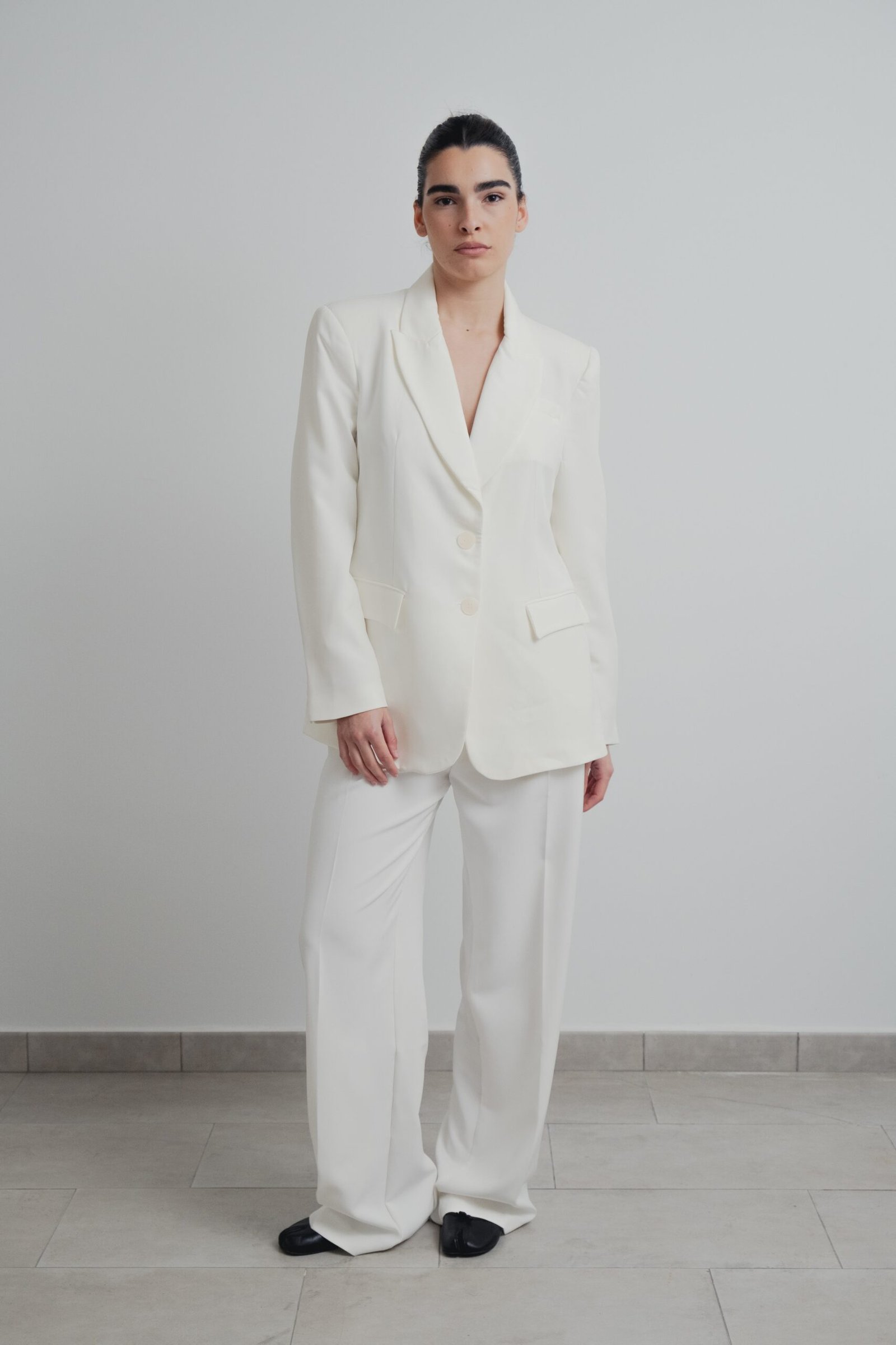 Blazer recta - Crudo