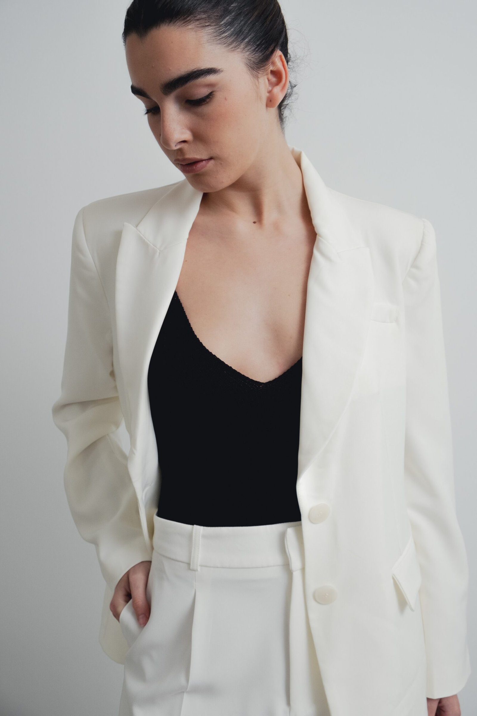 Blazer recta - Crudo - Imagen 3