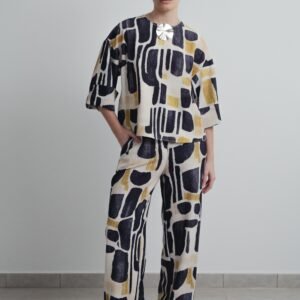 Pantalón estampado - Negro