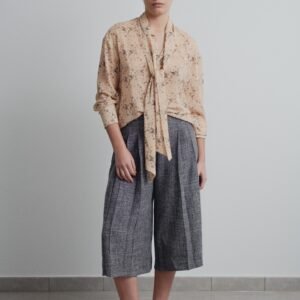 Camisa estampada lazada - Amarillo