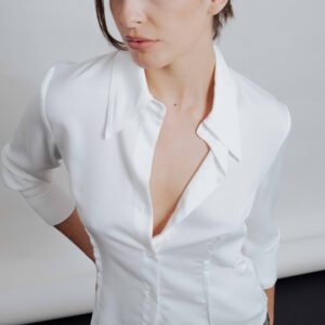Camisa entallada pinzas - Crudo