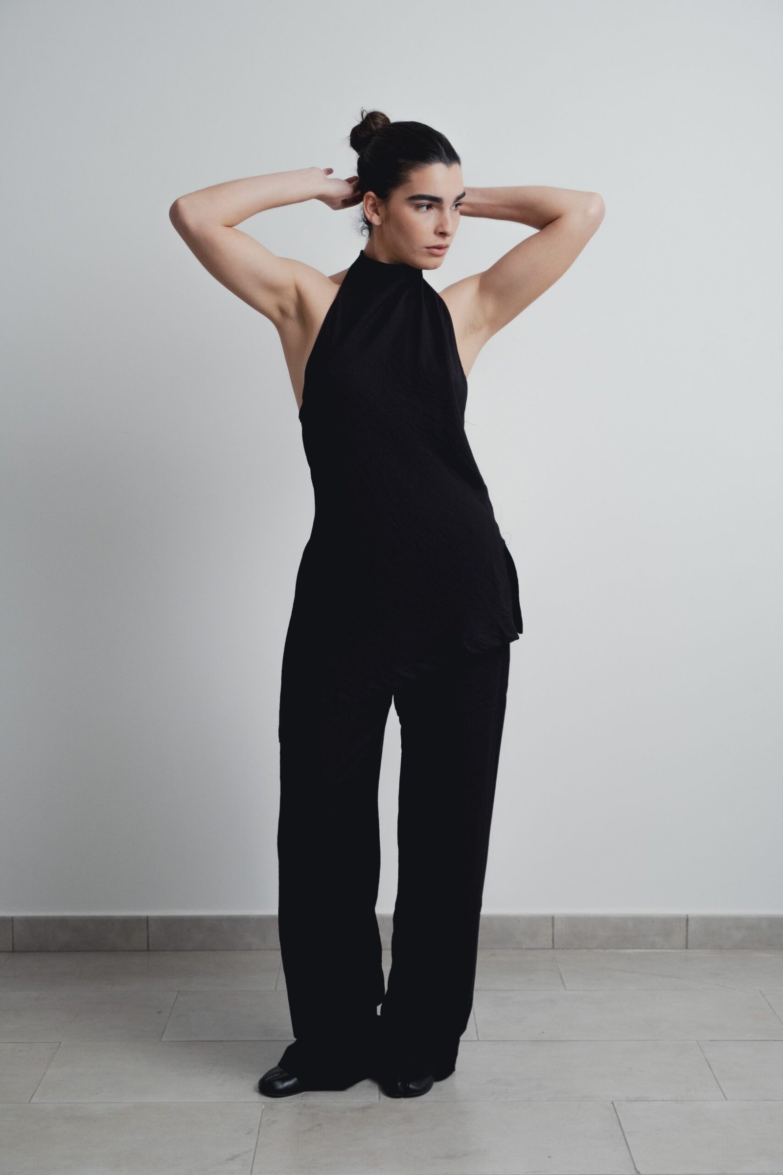 Pantalón fluido - Negro - Imagen 2