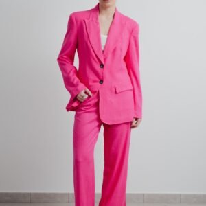 Blazer lino fucsia