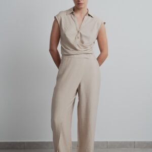 Pantalón fluido pareo - Beige