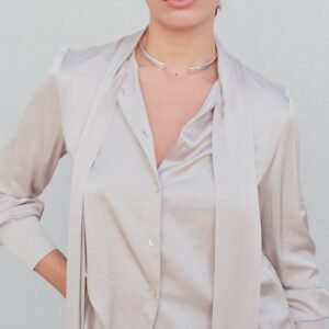 Camisa fluida gris