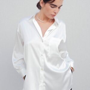 Camisa raya diplomática color crudo