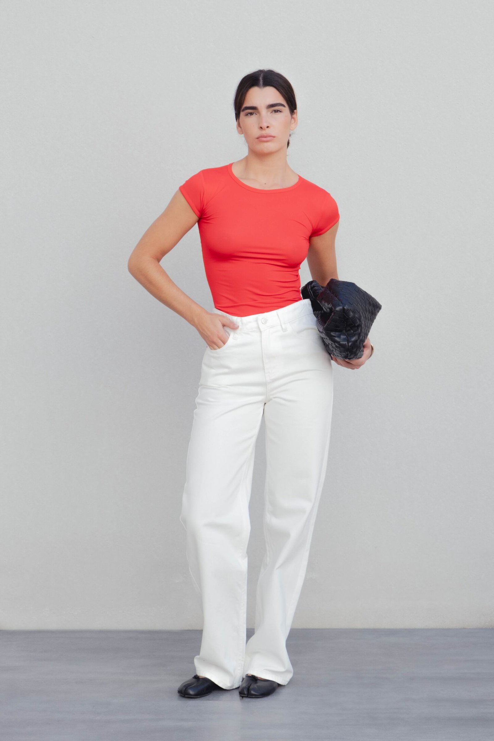 Camiseta poliamida - Rojo - Imagen 2