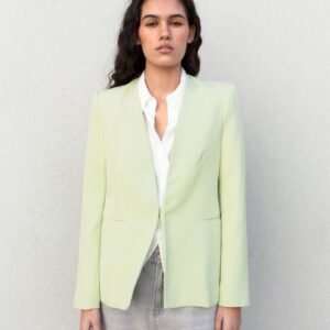 Blazer sin solapa - Verde