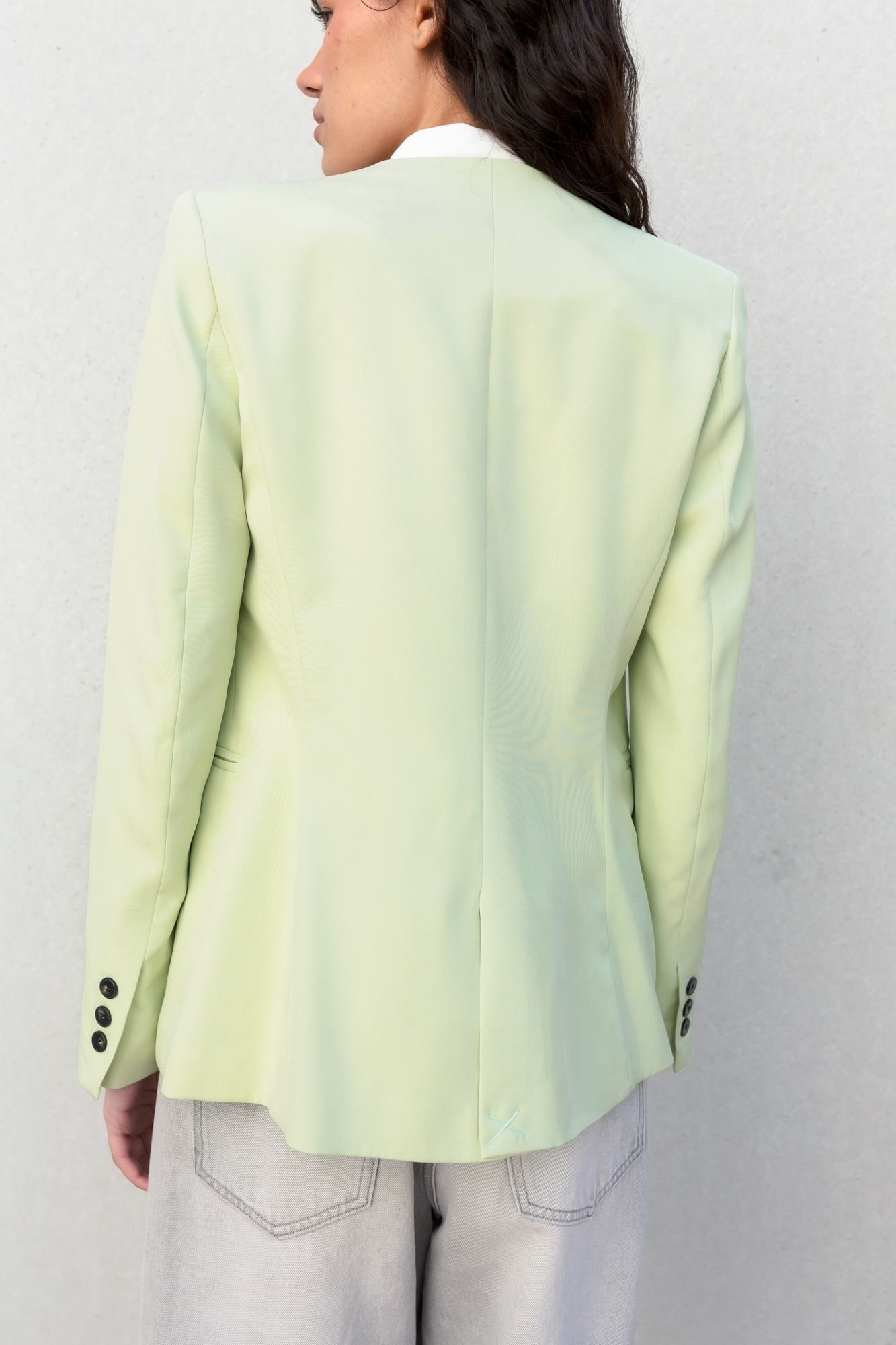 Blazer sin solapa - Verde - Imagen 6