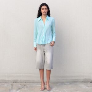 Camisa fluida verde