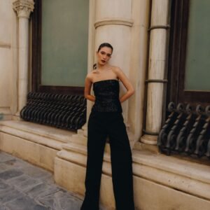 Top bandeau - Negro