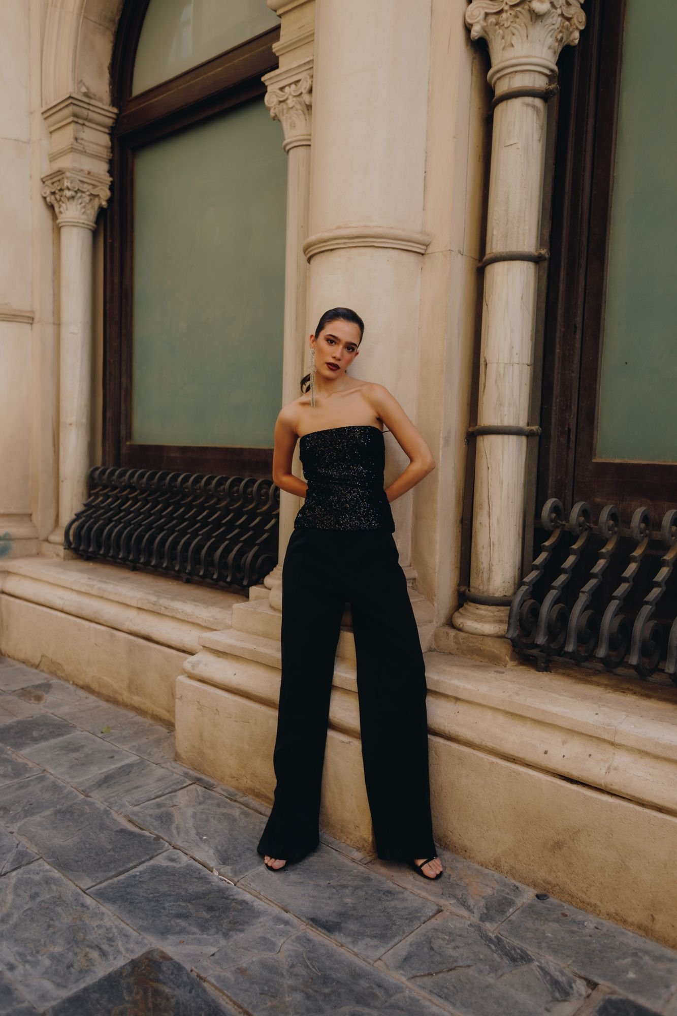 Top bandeau - Negro