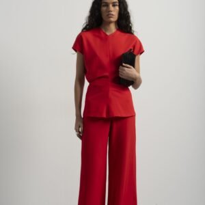 Pantalón palazzo - Rojo