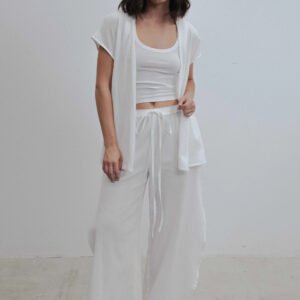 Pantalón aberturas blanco
