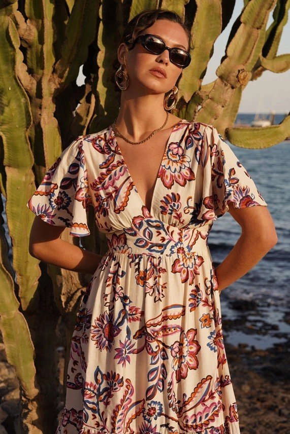 Vestido Luna color beige - Imagen 6